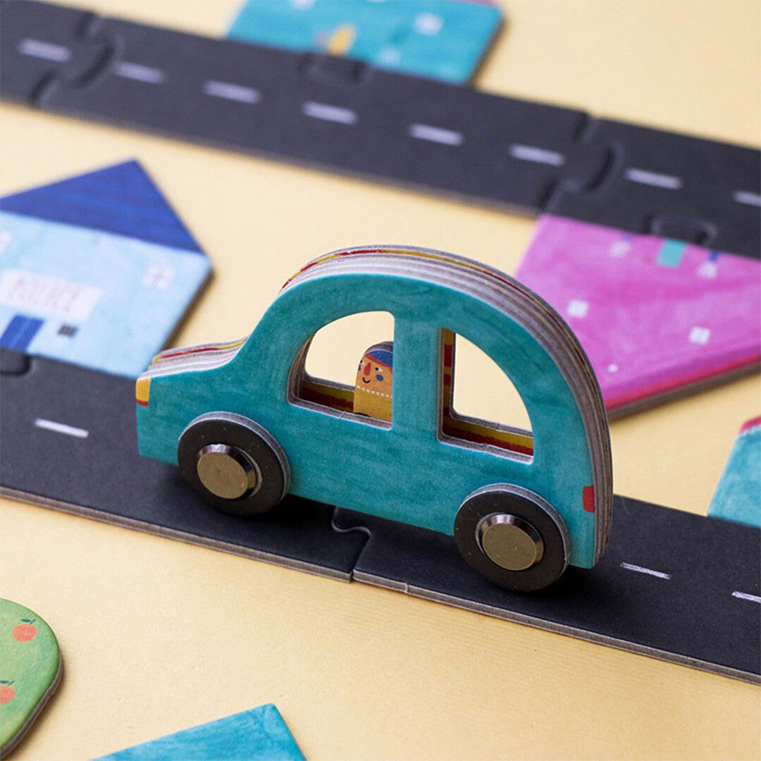 Londji vloerpuzzel en spel autoweg - roads