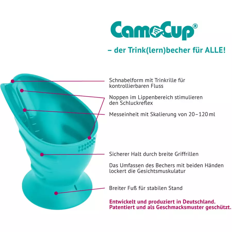 Hoppediz Trinklernbecher CamoCup blau