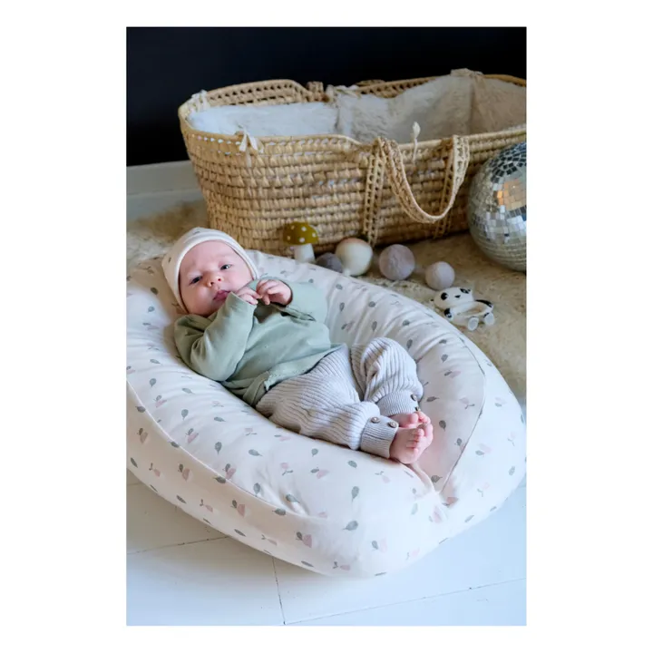 Tante Reine Housse pour nid bébé en coton bio | Ecru