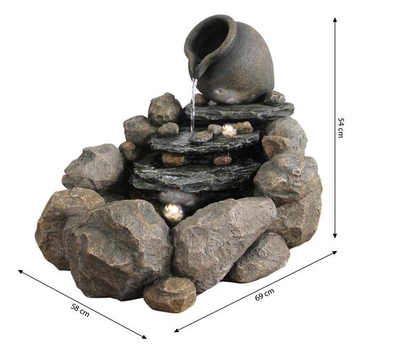 Dehner Polyresin-Gartenbrunnen Soltero,