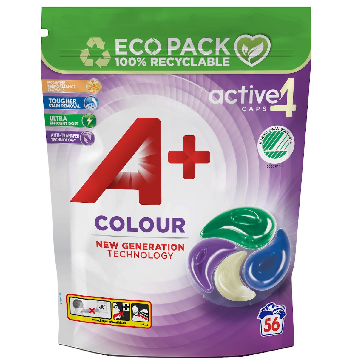 A+ Active Colour vaskekapsler ACTIVE4COLORCAPS