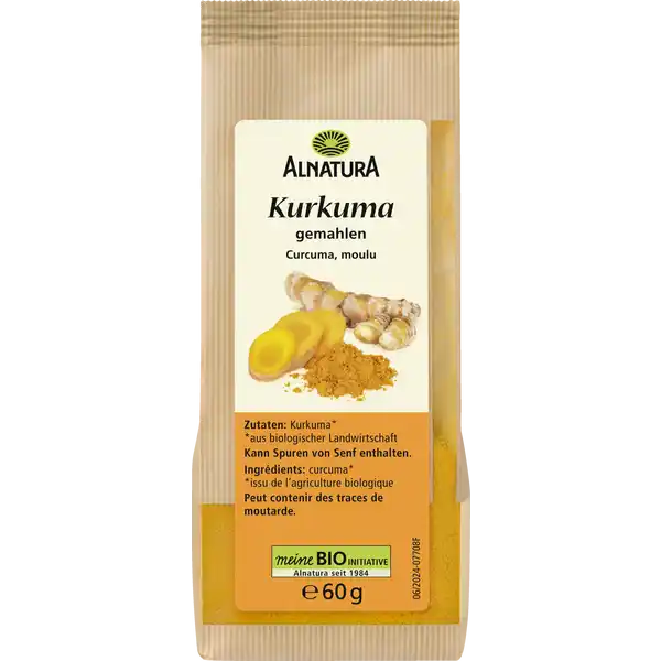 Bio Kurkuma gemahlen