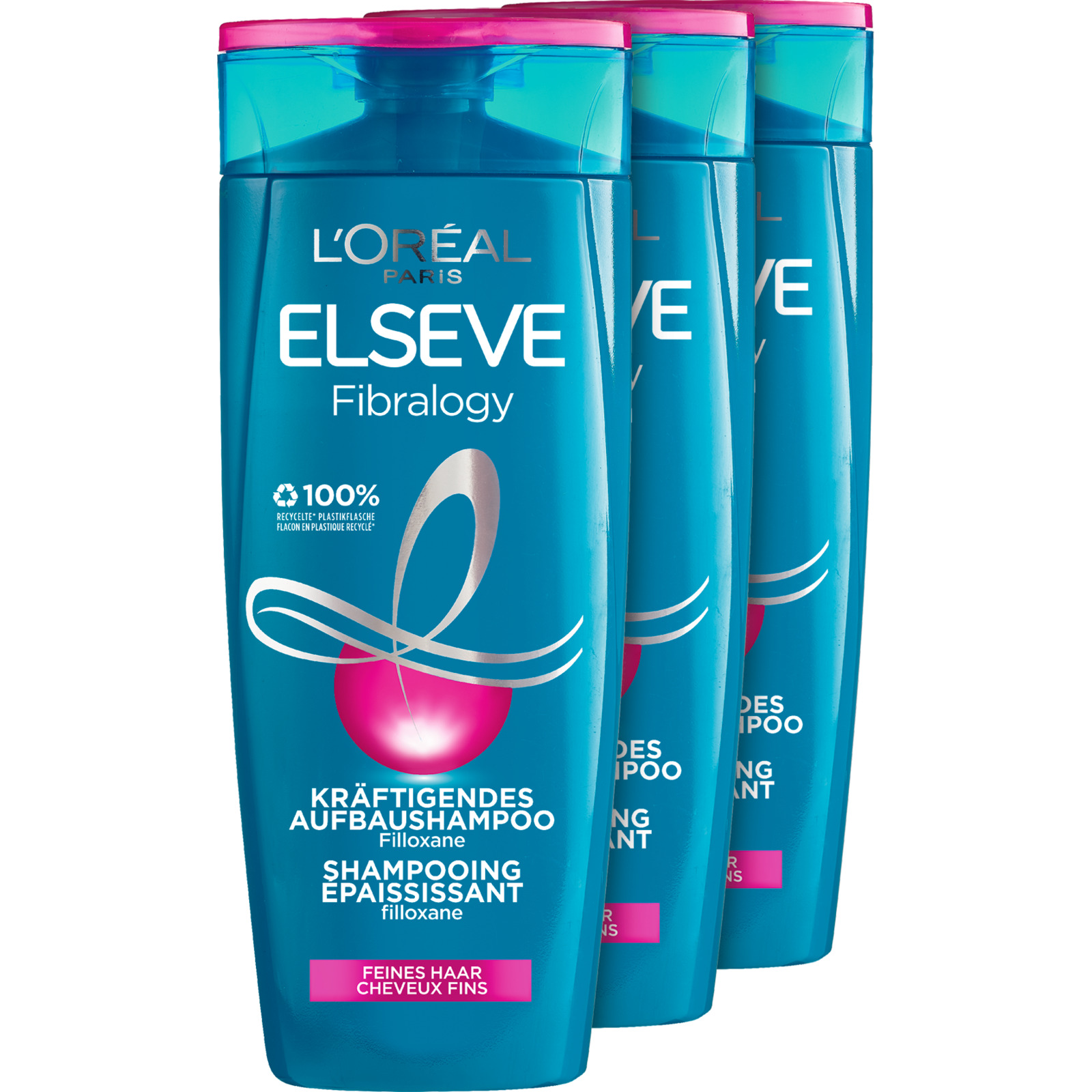 L'Oréal Elsève Shampoo Fibralogy 3 x 250 ml
