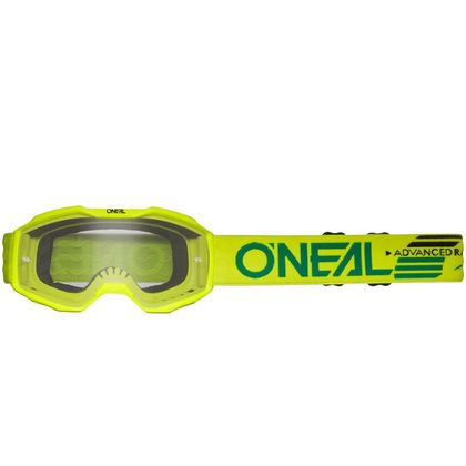 Masque cross O'Neal B-10 YOUTH - SOLID V24 - CLEAR - Noir / Jaune