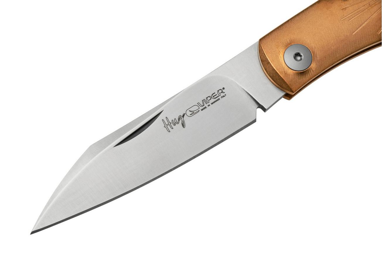 Viper Hug V5990BRS Sandblasted Bronze Star zakmes, Sacha Thiel design