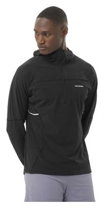 Haut à capuche Salomon Sense Aero Hybrid Noir Homme