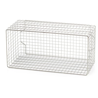 Gitterkorb zu Regalsystem Inox, Groß