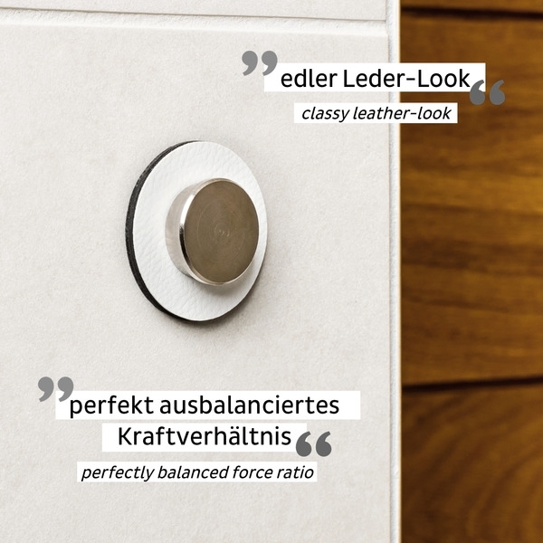 Silwy Smart Magnet-Pins inkl. Metall Nano Gel Pads Weiß
