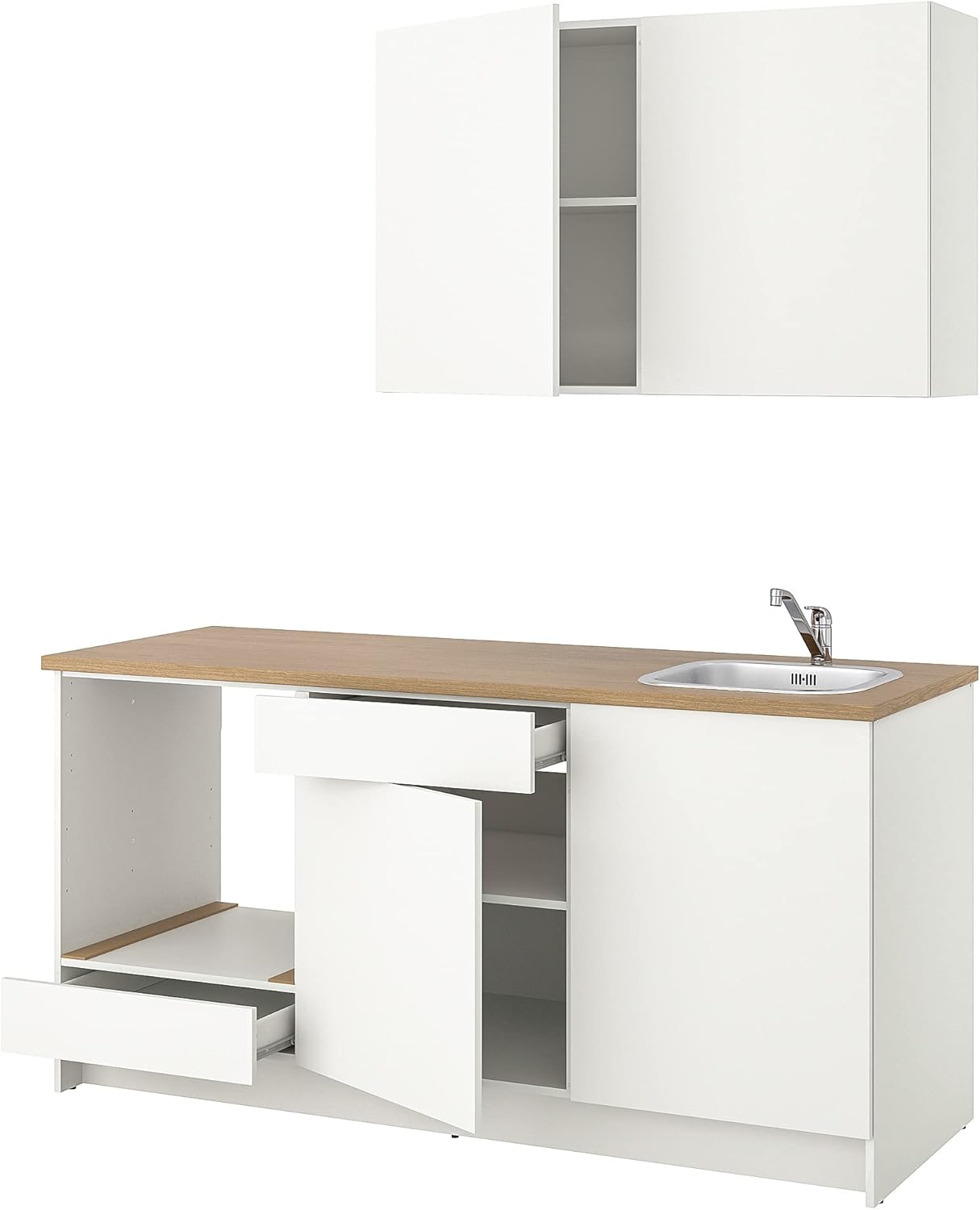 IKEA KNOXHULT Küche, 180 x 61 x 220 cm, Weiß