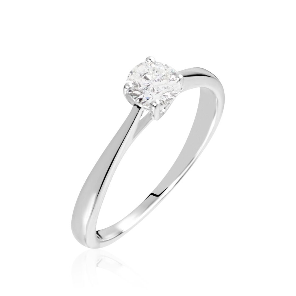 Bague Solitaire Aphrodite Or Blanc Diamant