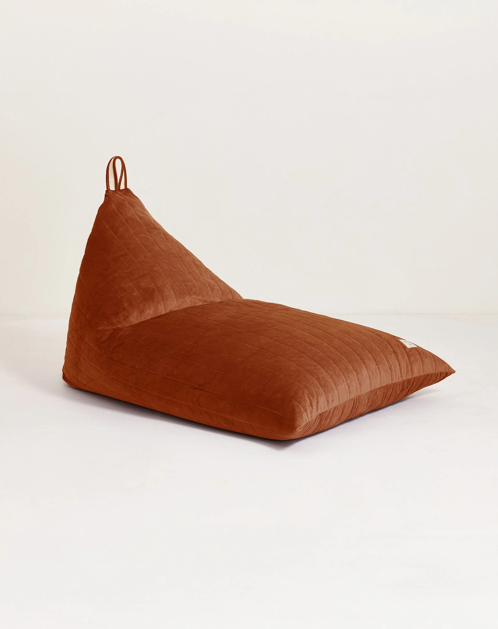 Pouf essaouira - taille enfant - eco-velours | Marron