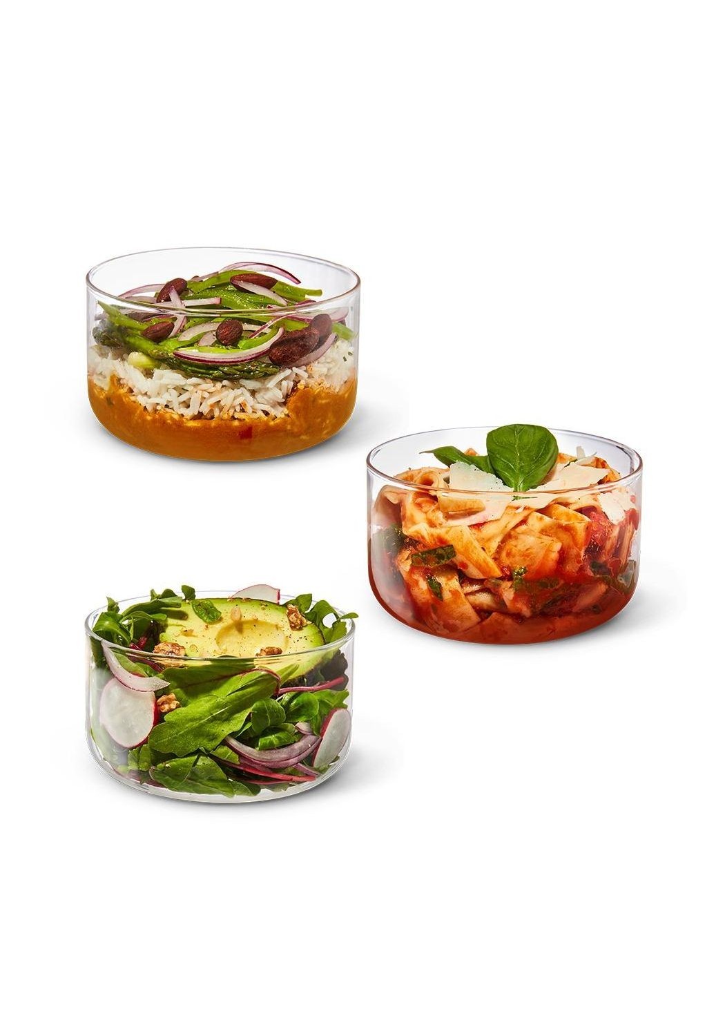 Black   Blum Essensbehälter Glass Lunch Bowl Slate