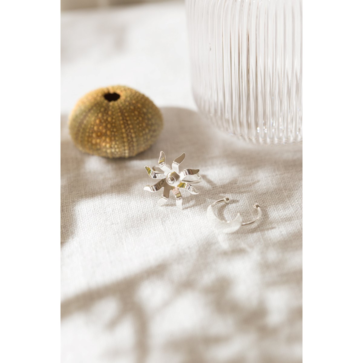 bague soleil plaqué argent - ÉOS