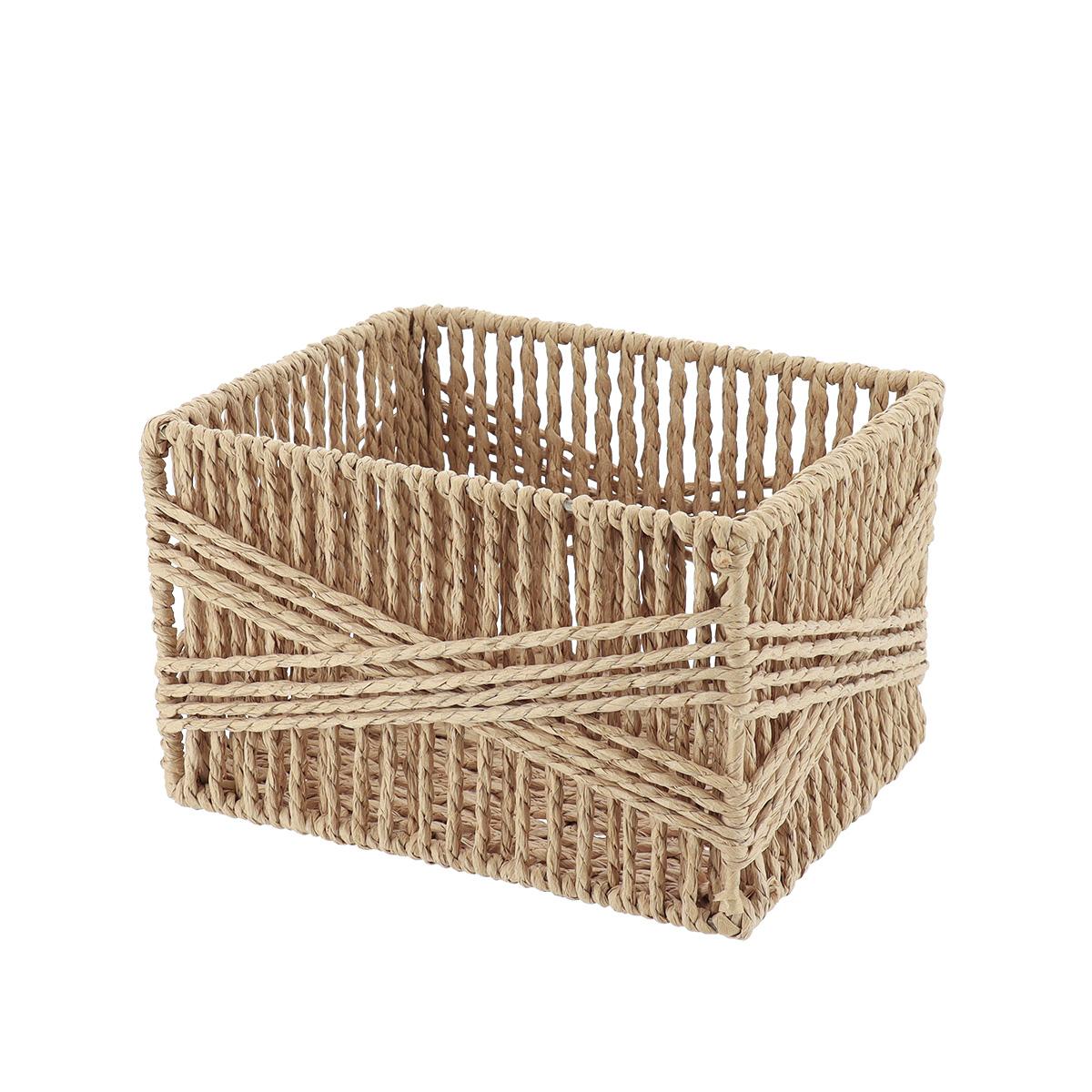 PANIERE PAPIER 19X15X12CM NATUREL