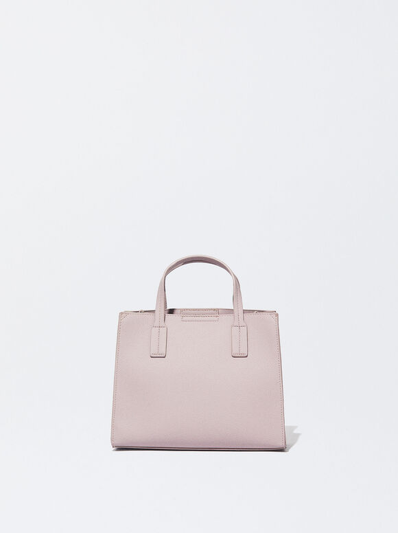 Bolsa de compras com bolsa removível - Violeta