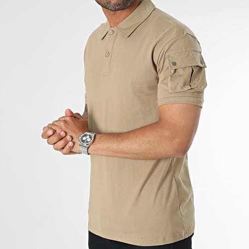 Polo Manches Courtes Beige