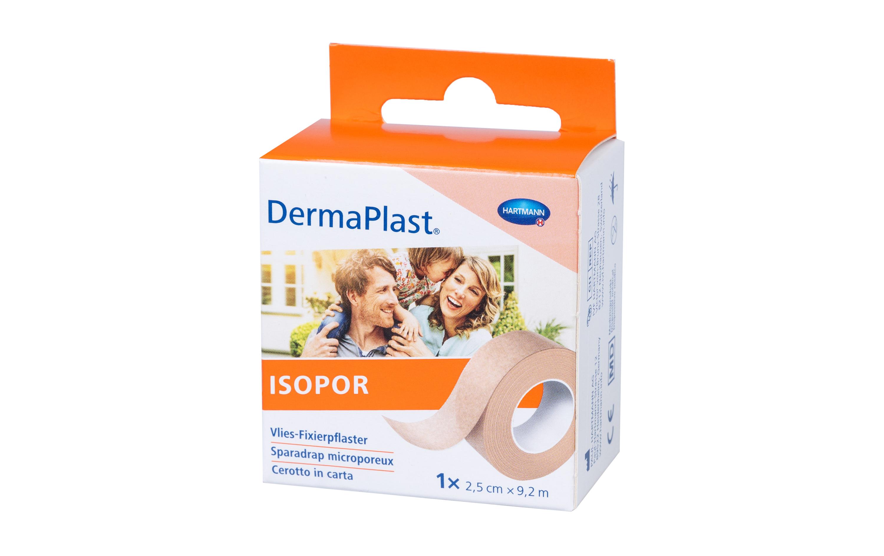 Fixierpflaster Isopor hautfarben 2.5 cm x 9.2 mVlies-Fixierpflaster