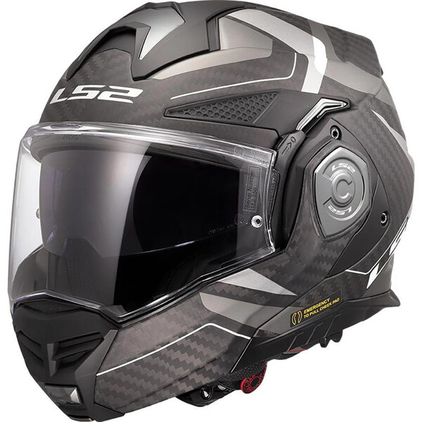 LS2 - Casque FF901 Advant X Carbon Horizon Argent / Gris / Mat
