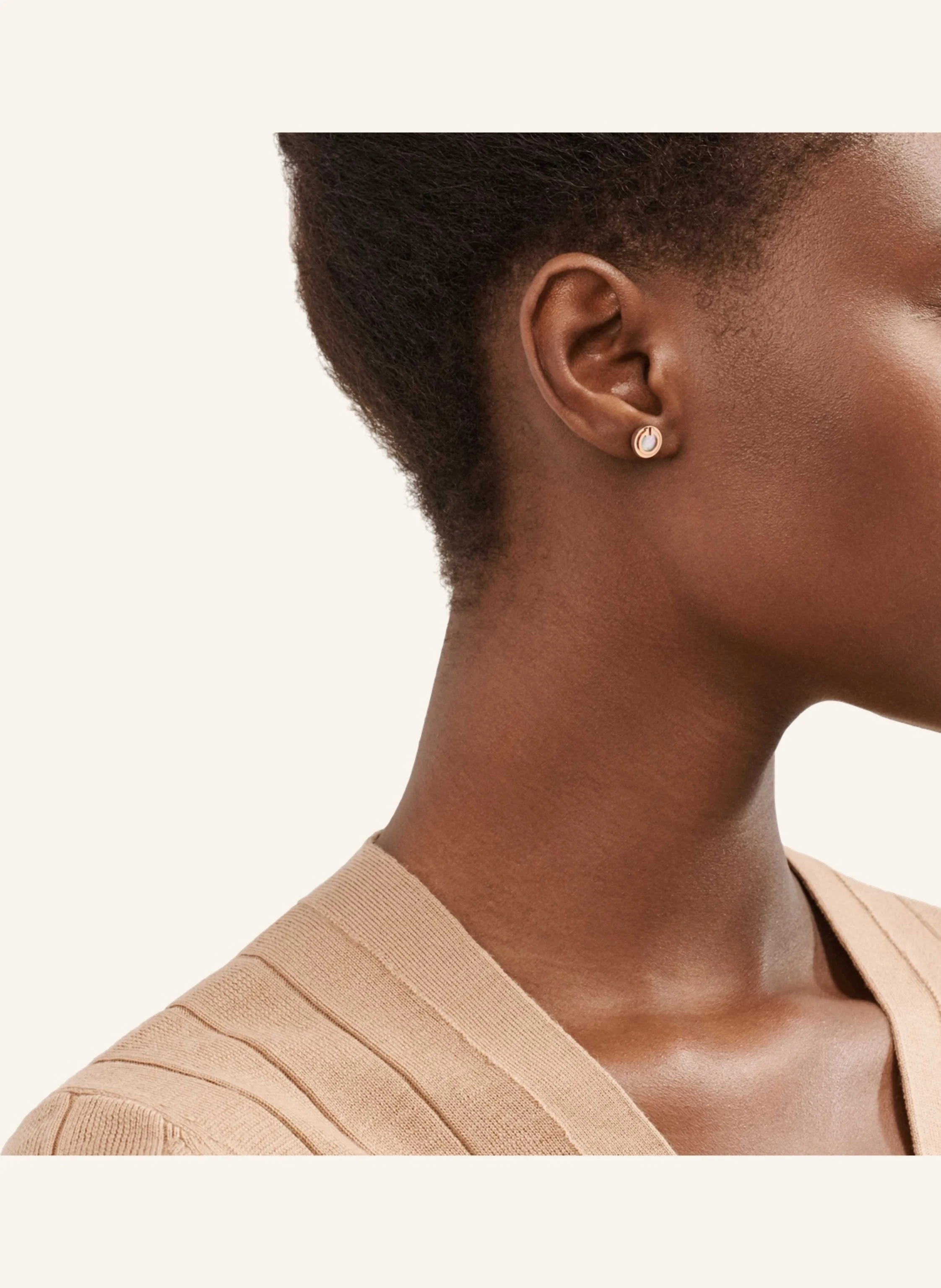TIFFANY & Co. Tiffany T Circle OHRRINGE aus 18 Karat Roségold mit Perlmutt