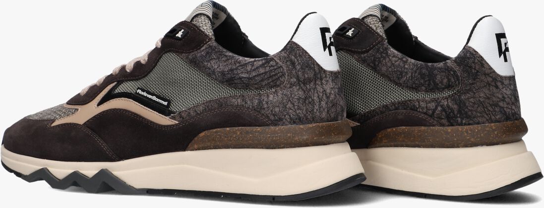 grijze floris van bommel lage sneakers sfm-10178 de zager