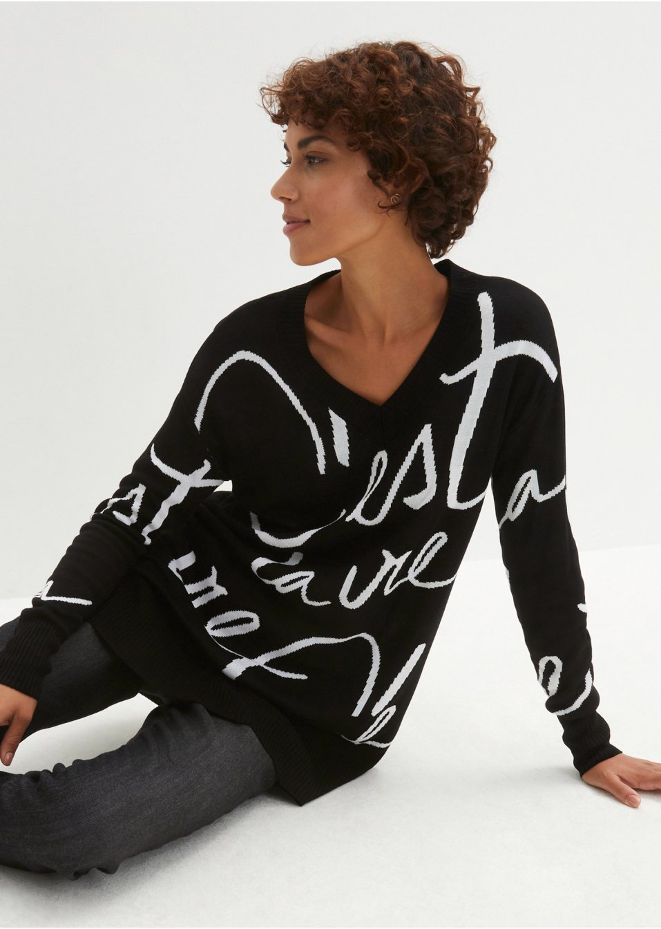 Pull avec inscription