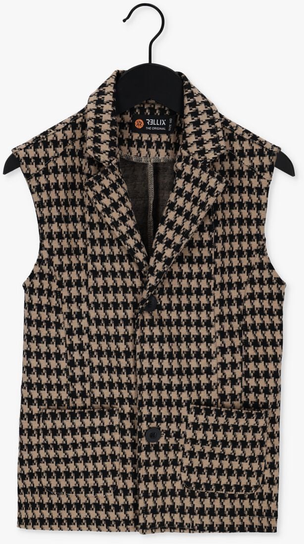 RELLIX camel rellix gilet gilet pied de poule