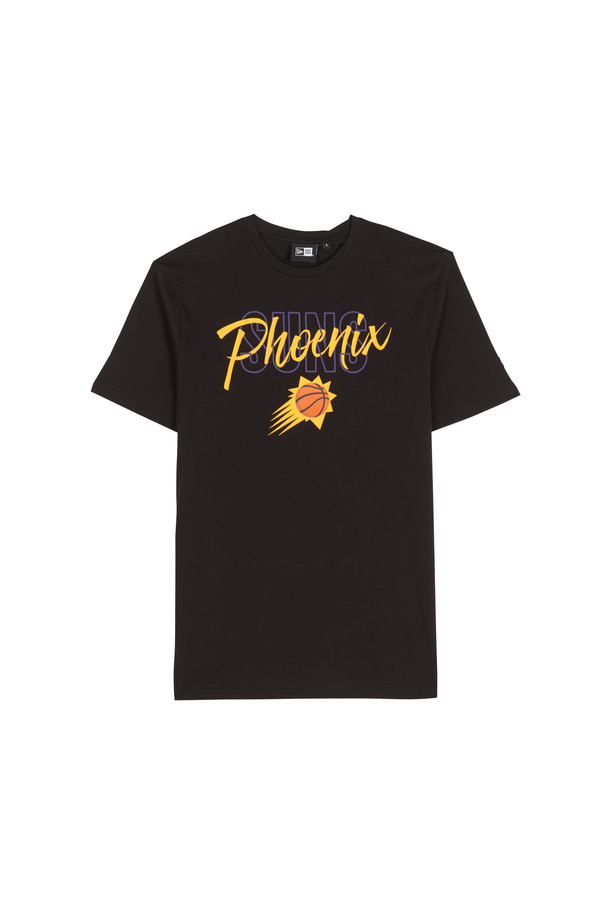 NEW ERA T-SHIRT SCRIPT PHOSUN BLKYEL Noir