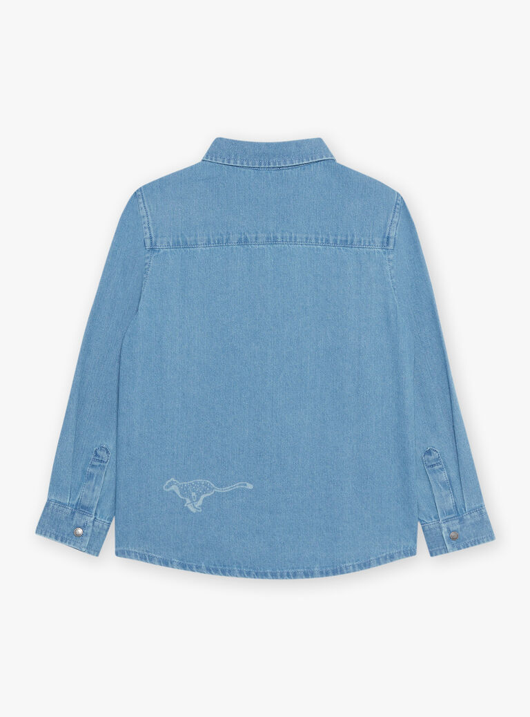Chemise en jean bleu savane