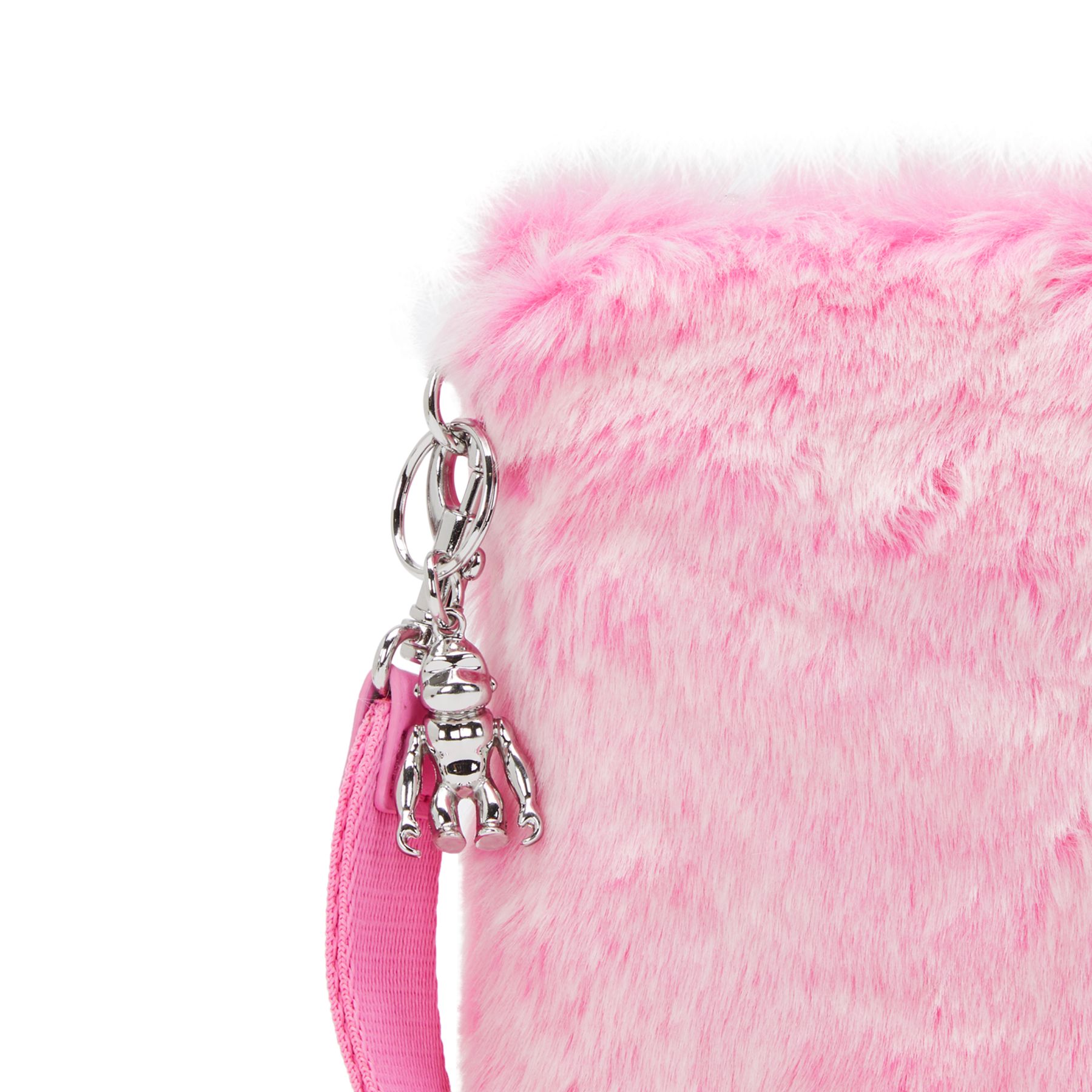 FANCY Grande pochette plate avec dragonne - Valentine Pink