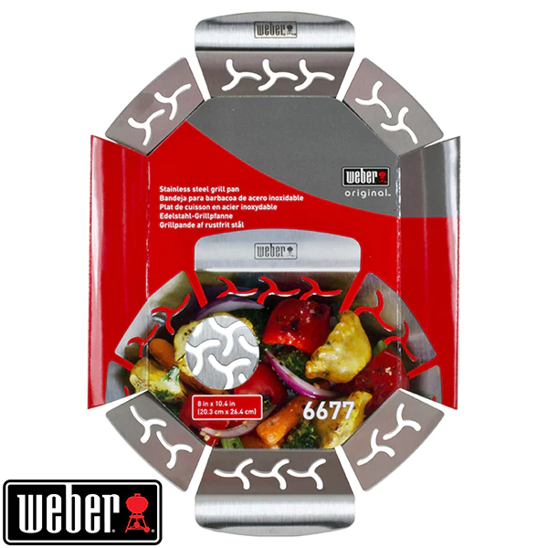 Grand panier à légumes en acier inoxydable Weber