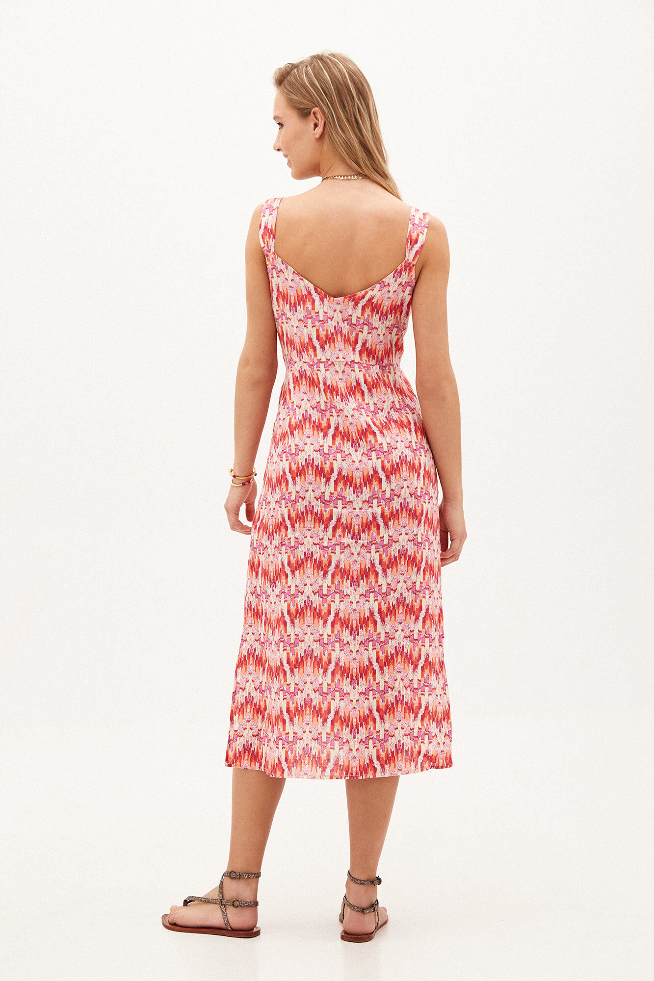 Rebecca. Vestido midi estampado - Vários