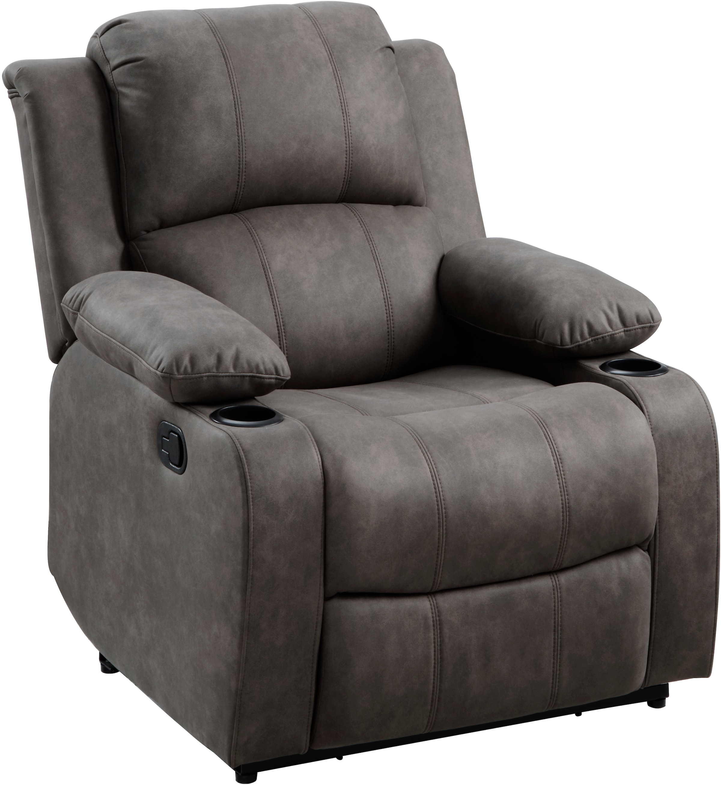 ATLANTIC home collection Relaxsessel »Cicero« mit Relaxfunktion, Federkern und Getränkehalter