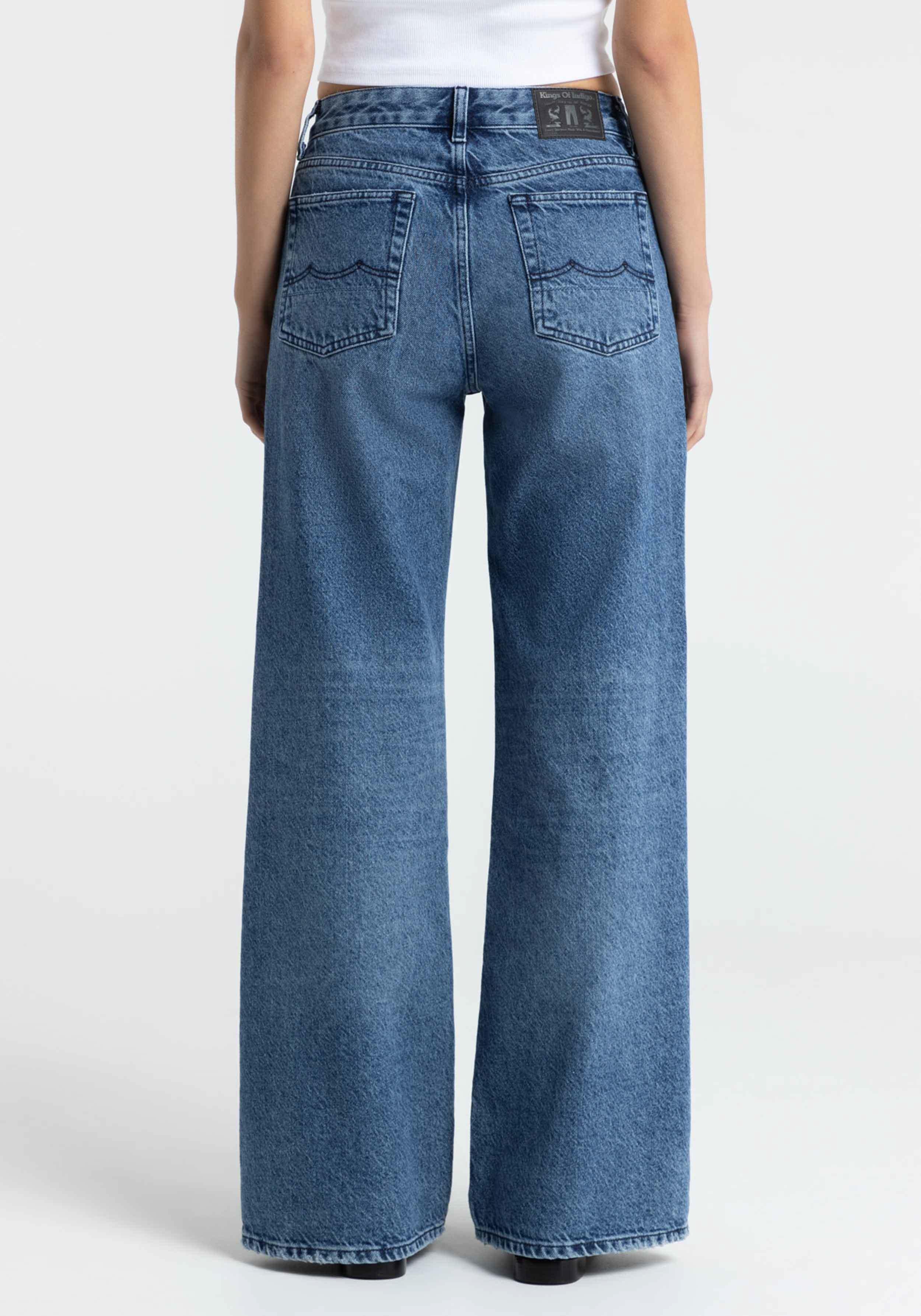 Kings Of Indigo Jeans Jane Rechange Mid Worn