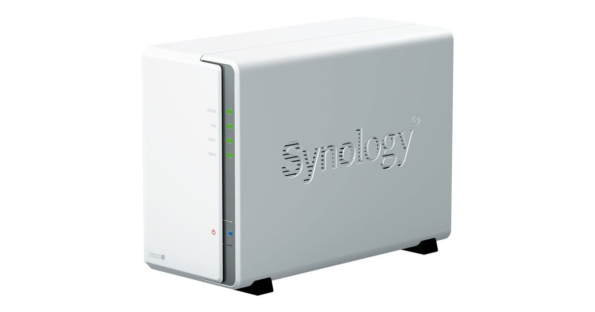 SynologyDiskStation DS223j nas  (Wit, 2x USB 3.2 Gen 1)