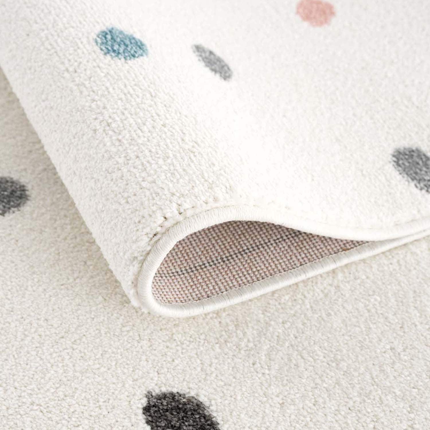 Carpet City Kinderteppich »Anime9396« rechteckig 11 mm Höhe Spielteppich, Bunte Punkte, Weicher Flor, Pflegeleicht, Kinderzimmer