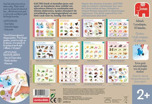 Jumbo - Electro Wonderpen - Bordspel - Ontdek de Dieren - Leersysteem