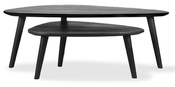 Salontafelset Zwart AC-49.060 Rock B110 x D64 x H39 cm