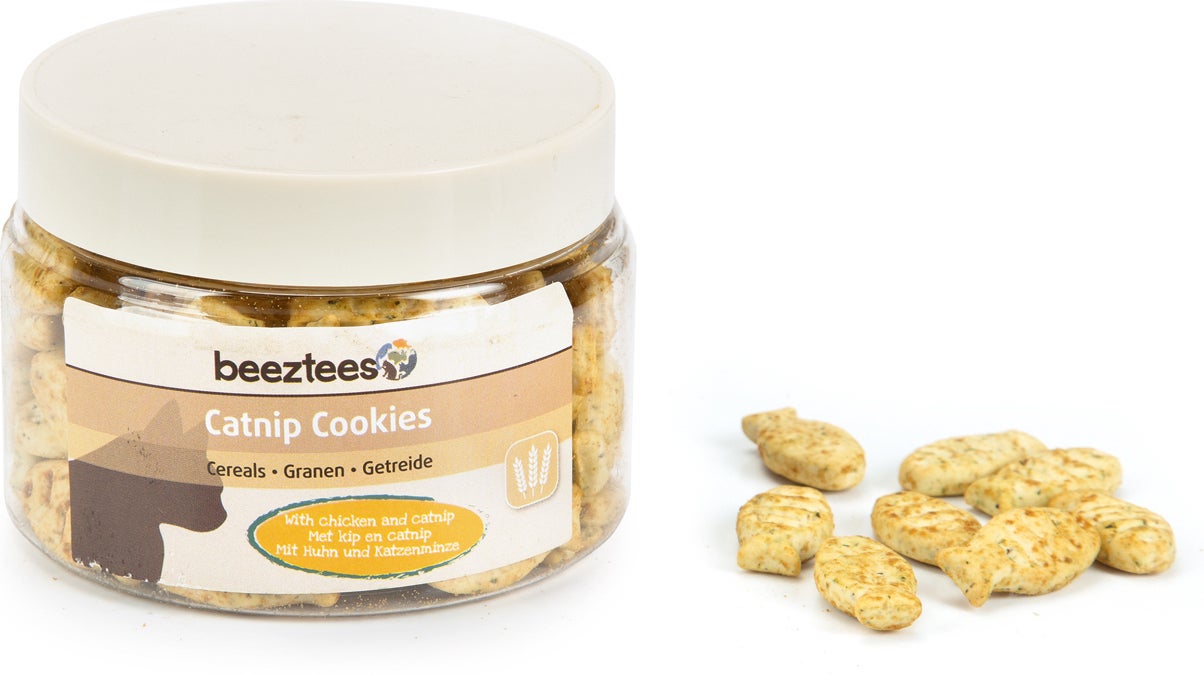 Beeztees kattensnack Catnip Cookies kip 55 g