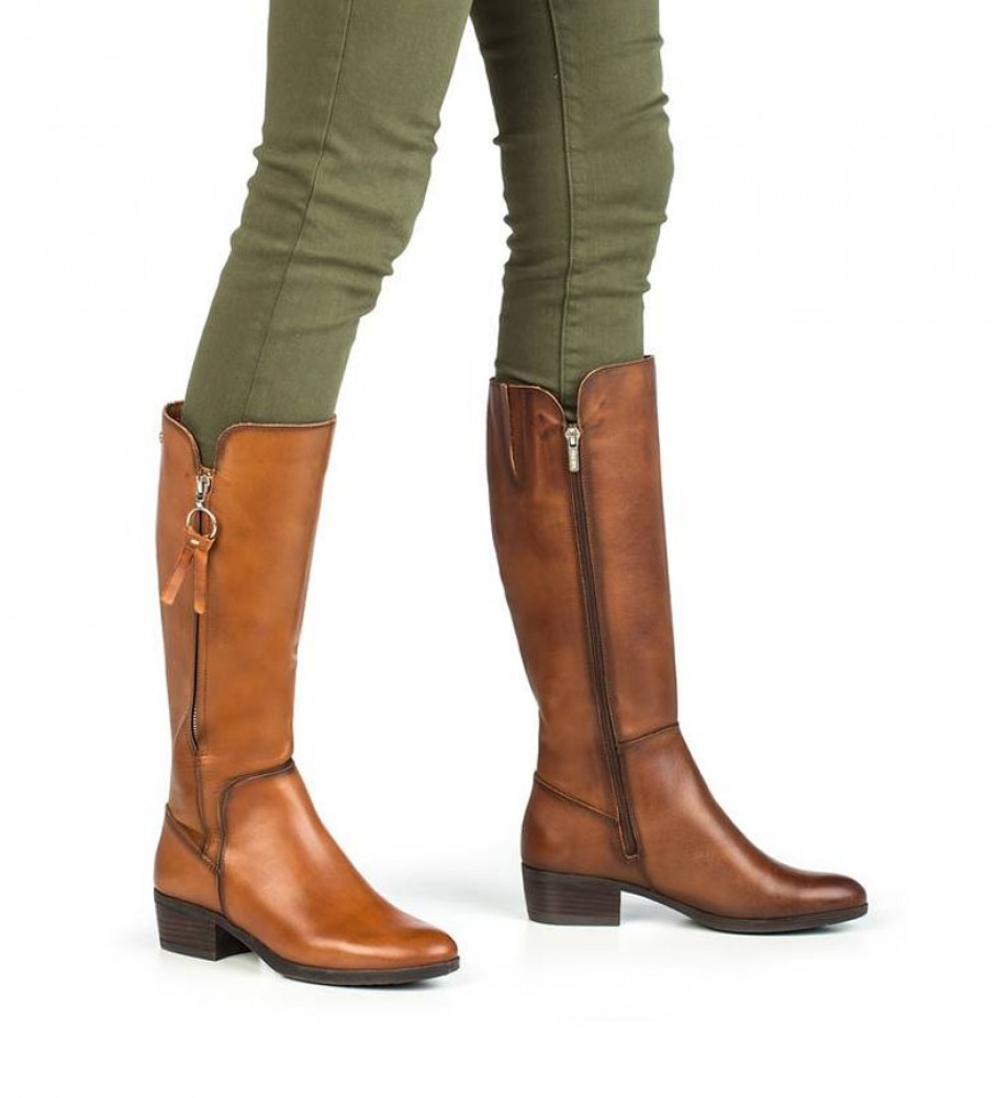 Botas de couro Pikolinos Daroca W1U - Altura do salto: 4cm -