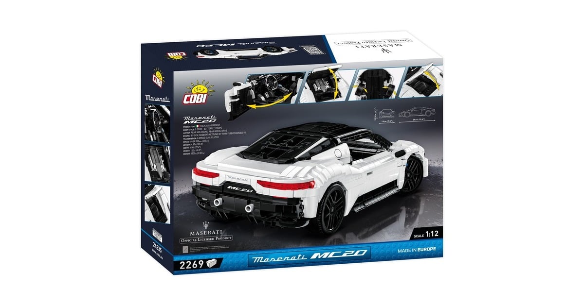 COBIMaserati MC20 Constructiespeelgoed  (Schaal 1:12)
