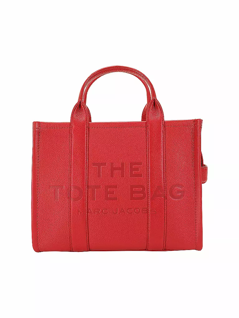 MARC JACOBS Ledertasche - Tote Bag THE MEDIUM TOTE BAG LEATHER rot