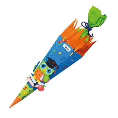 URSUS Bastelschultüte Eule 2, 6 eckig, 68 cm