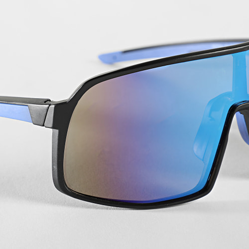 Lunettes De Soleil Noir Bleu Dégradé