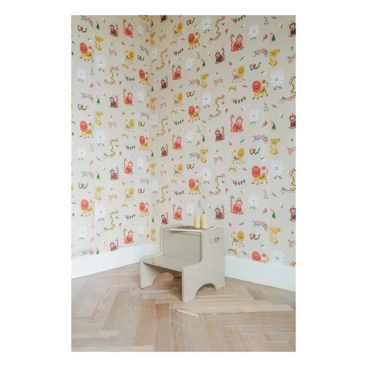 Nofred Papier-peint Monkey Fun - Marie Assénat x Nofred | Beige
