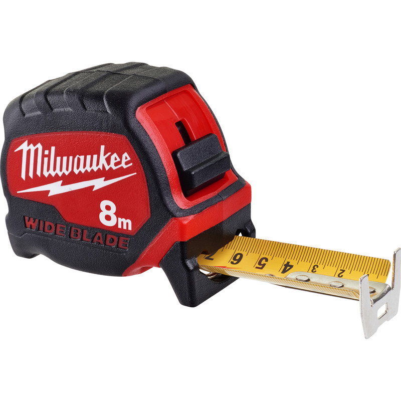 Milwaukee Wide Blade rolbandmaat 8m 33mm