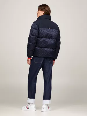 Jaqueta puffer TH Warm New York com monograma