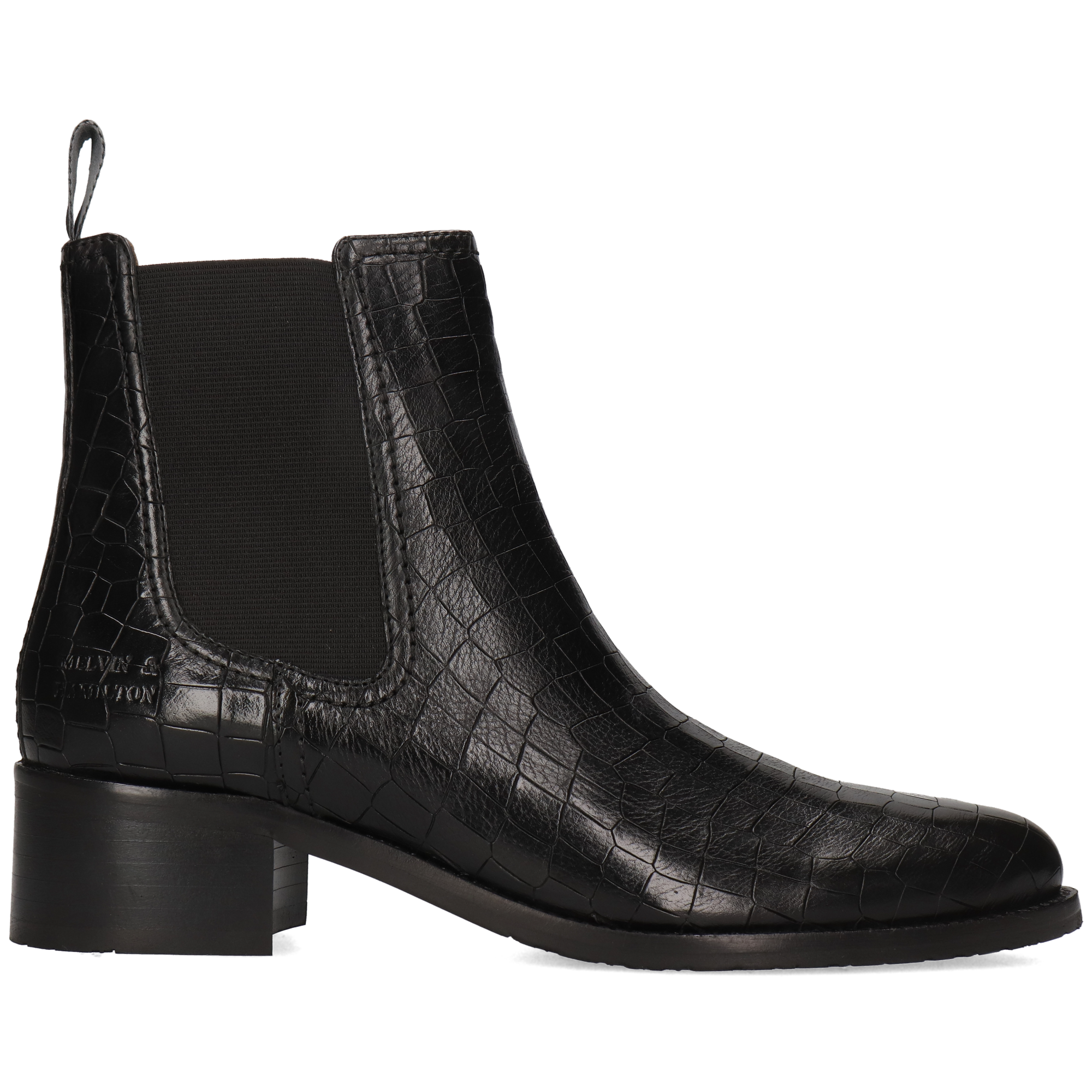 KAYA 1 - Bottines à talon bottier | Noir