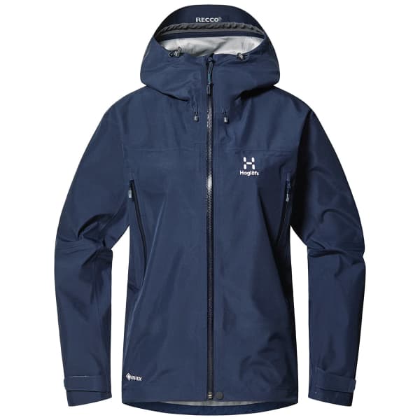 Veste ski de randonnée HAGLÖFS HAGLOFS ROC FLASH GTX JACKET WOMEN TARN BLUE