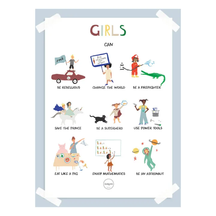 Garçon Milano Affiche Girls Can… EN