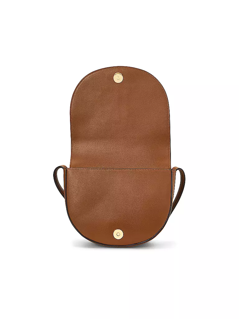 LAUREN RALPH LAUREN Ledertasche - Mini Bag WITLEY Medium braun